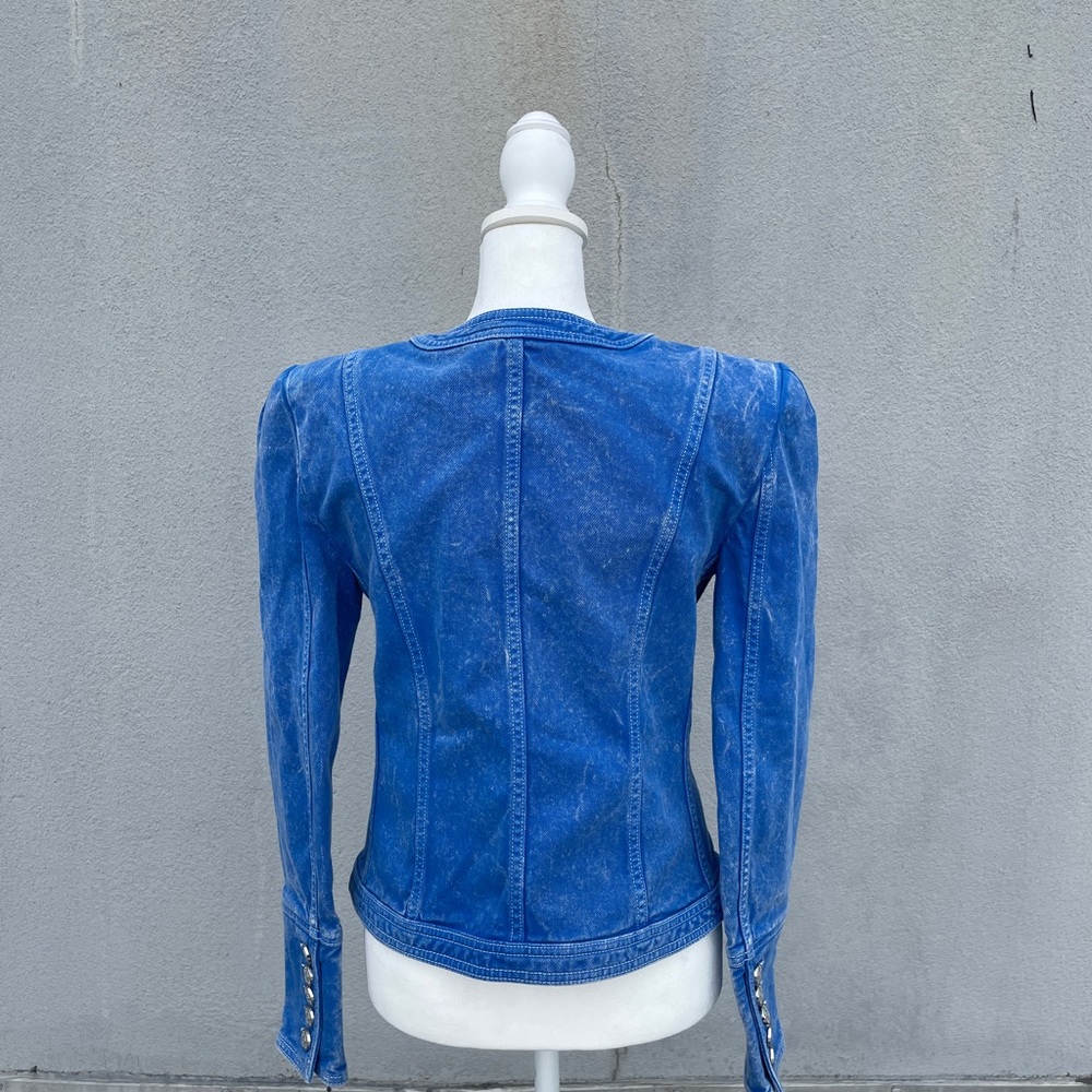 Balmain Collarless Denim Jacket!! - Picture 3 of 10
